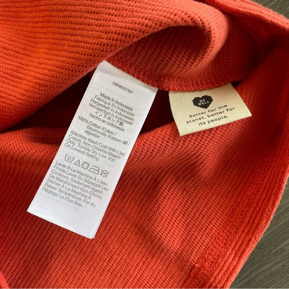 NWT Madewell Burnt Orange Ribbed Boxy Tank Top Small - Picture 6 of 8